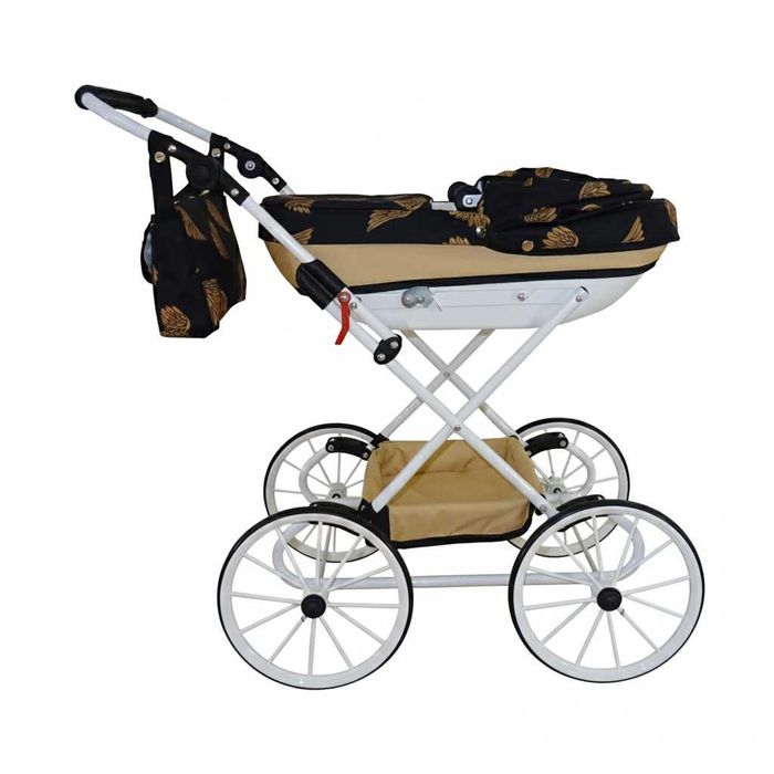 Wózek Dla Lalek Głęboki Retro Premium Solidny Nowy z Gwarancją