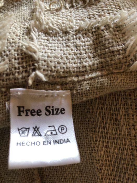 Casaco algodão com franjas