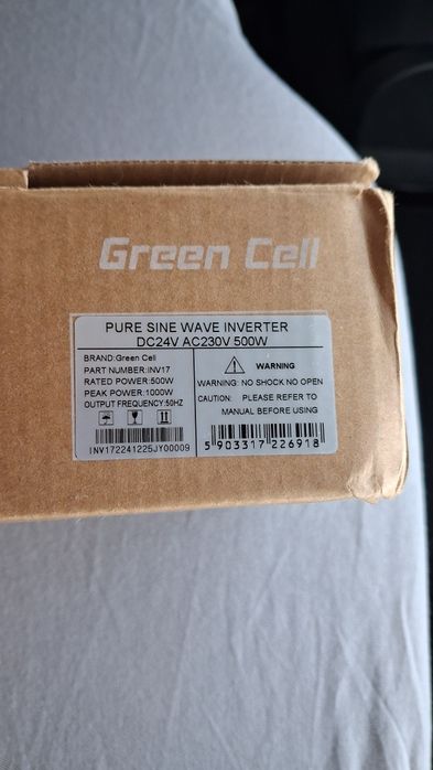 Inversor Green Cell 24V 230V 500W Onda Sinusoidal Pura – Novo