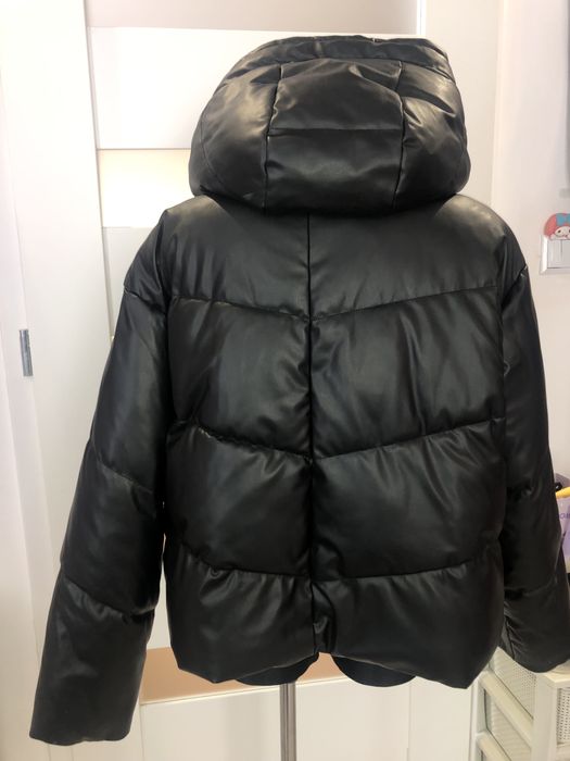 Puchowa zimowa kurtka Zara roz L oversize