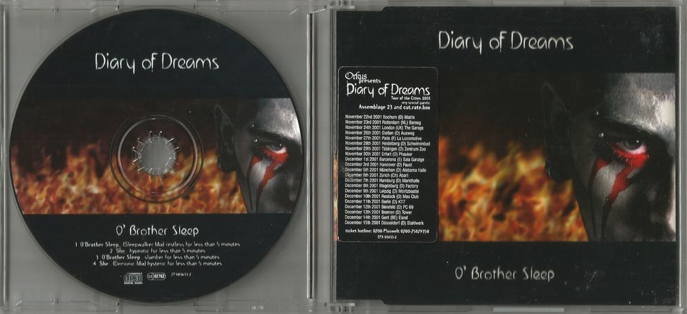 DIARY OF DREAMS - O' Brother Sleep CD [GER]