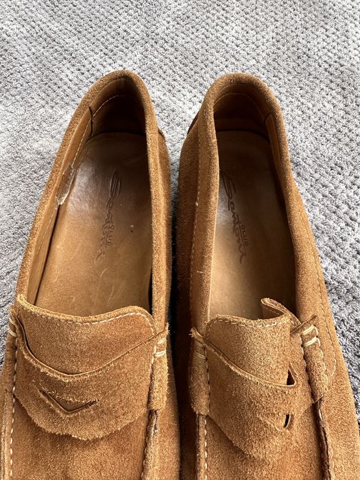 Замшеві мокасини santoni (оригінал)