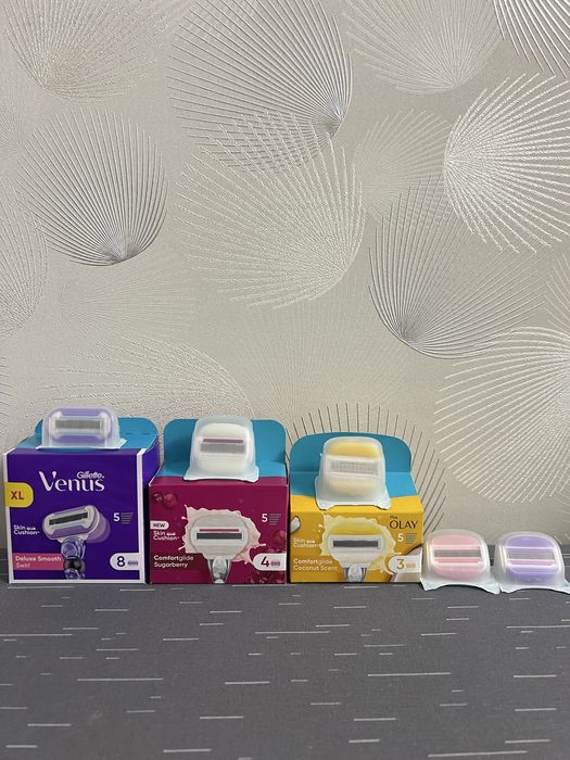 Оригінальні змінні касети Gillette Venus (поштучно та упаковками)