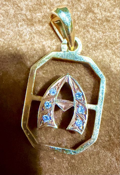 Medalha para fio em ouro 19.2k