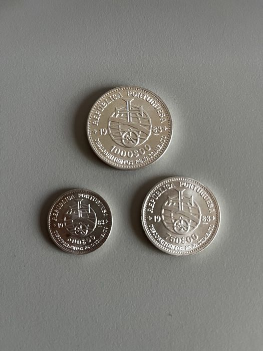 Moedas prata 1983