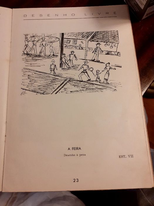 Livro antigo de Desenho  Livre de 1950 e livro de zoologia