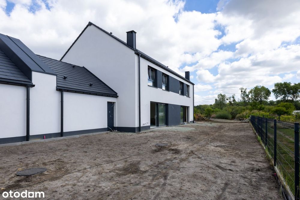 Gotowy skrajny szereg na działce 535 m² | Strefa dzienna 42 m²| Gałów