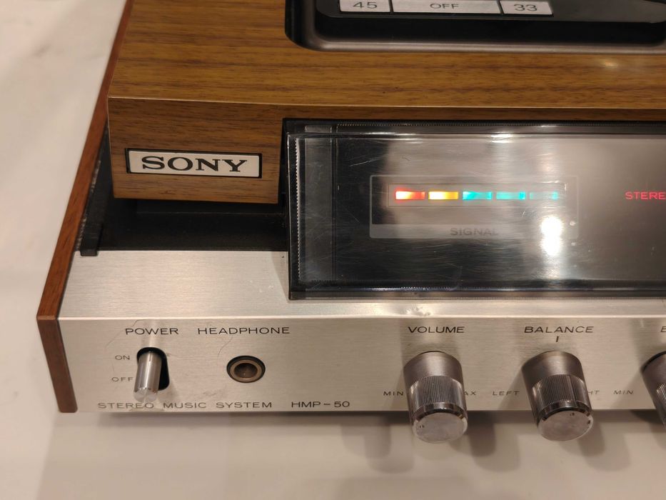Amplituner z gramofonem SONY HMP-50 ! Unikatowe Combo VINTAGE !