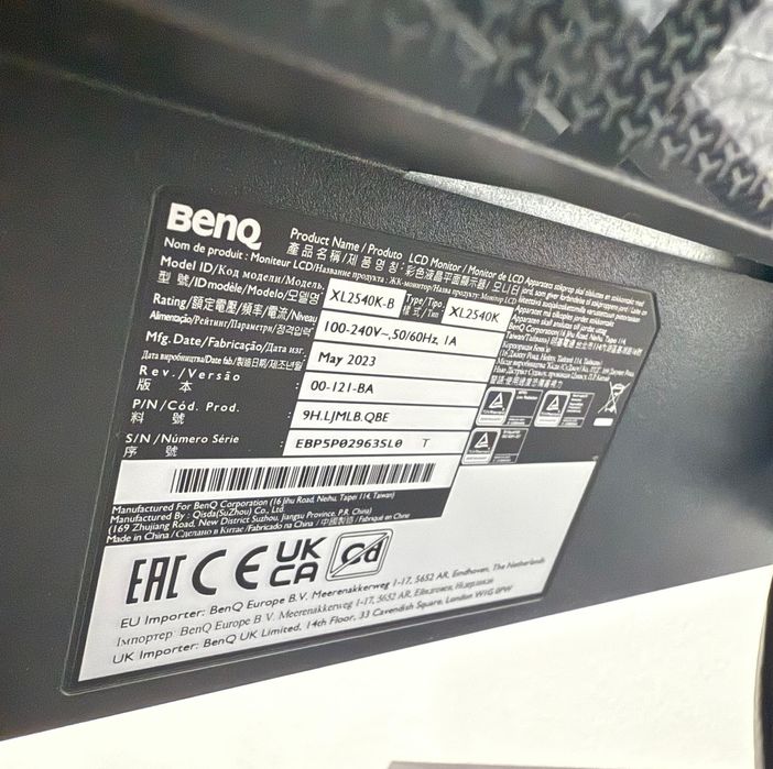 Monitor BenQ Zowie Xl2540k 240hz