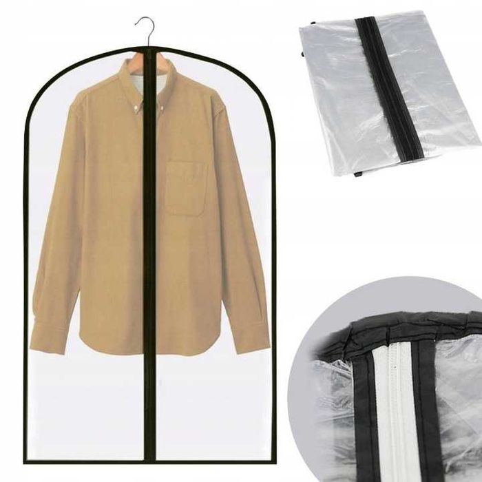 Pokrowiec na ubrania garnitur koszule duży 60x90 cm