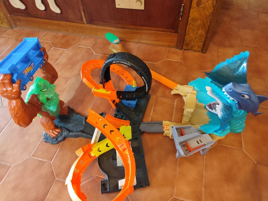 Pista hot wheels gorila tubarão hotwheels