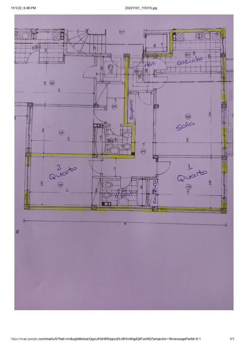 Apartamento T2 em Eiras (Urb do Loreto - perto Estação CP) com varanda