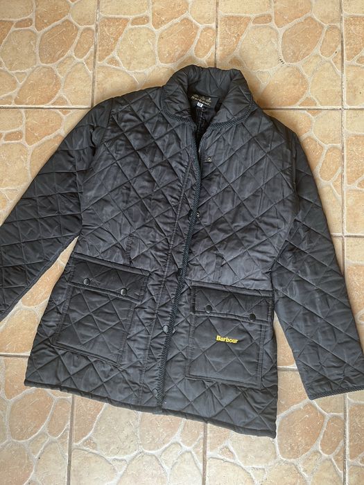 Barbour kurtka pikowana czarna ocieplana S/M