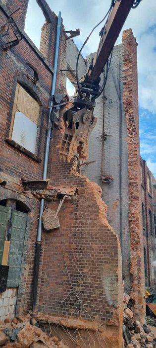 Koparka gąsienicowa kołowa szczeki młot