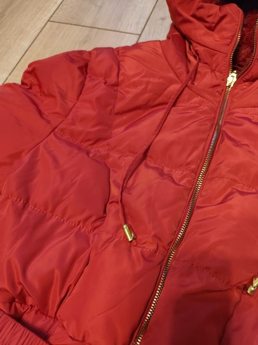 Płaszcz zimowy cieplutki kurtka zimowa M