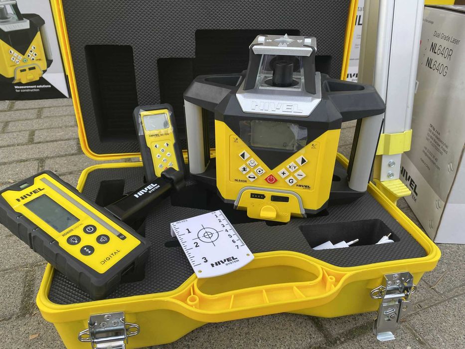 Nivel System NL640 640R Digital RD600 Niwelator Statyw SJJ1 Łata LS-24
