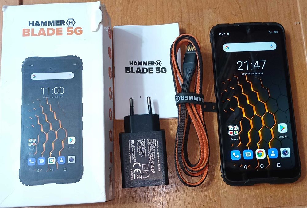 Hammer Blade 5G 6GB/128GB Android 11 100% sprawny zestaw bdb