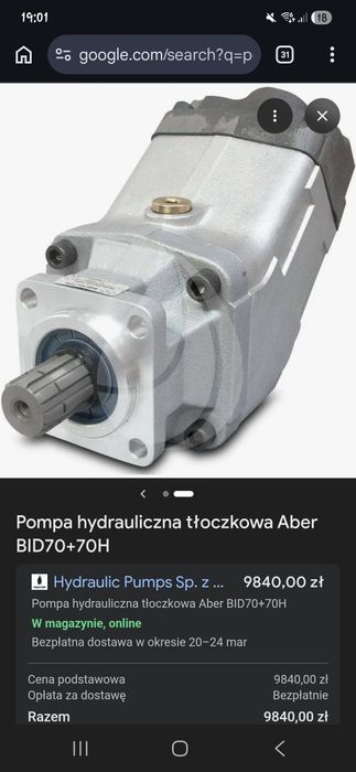 Pompa hydrauliczna  BID 70+70HR