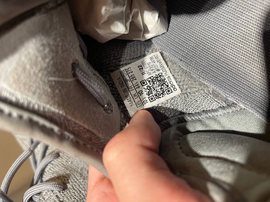 adidas Yeezy boost 350 v2 steel grey 44 2/3 zebra white black carbon