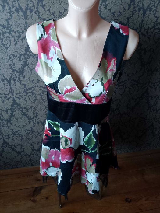 sukienka damska w  kwiaty m