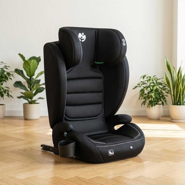 Fotelik Samochodowy 15-36 kg 100-150 cm ISOFIX Dla Dziecka I-size ECE R129 Czarny + GRATISY