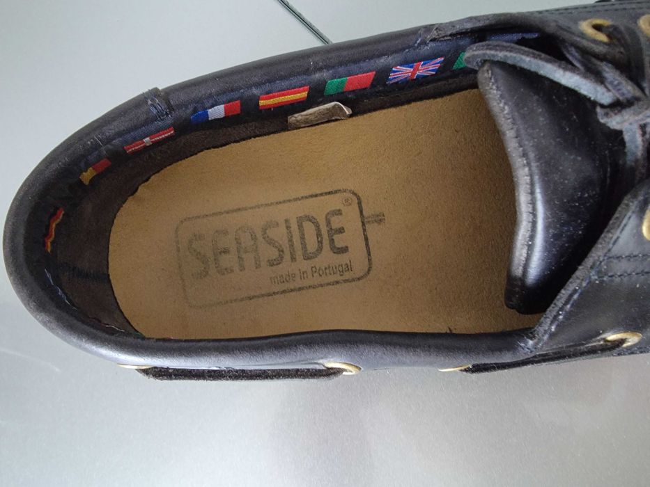 Sapatos de vela marca Seaside, azuis, tamanho 43 usados uma vez apenas em casa.