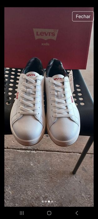 Sapatilhas Levi's Avenue White Khaki N39