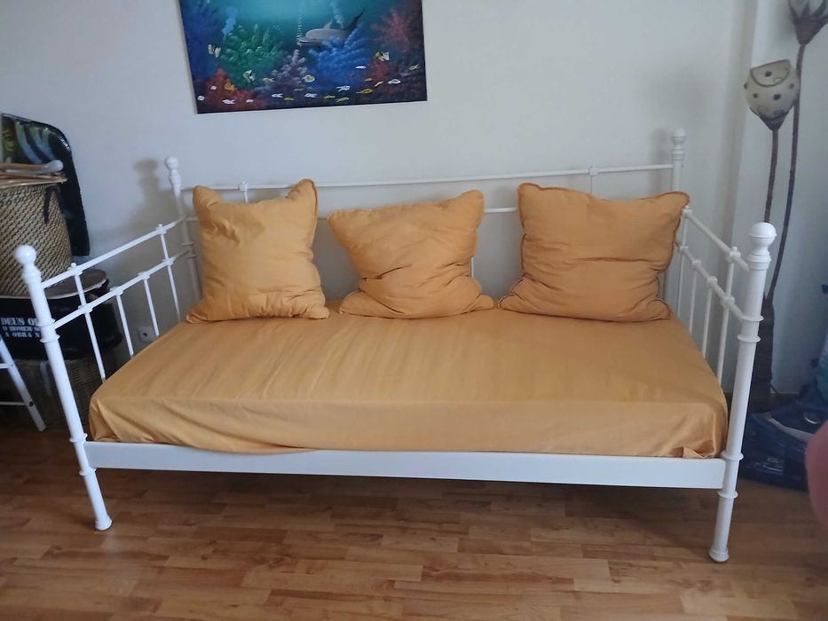 Cama estrutura ferro solteiro