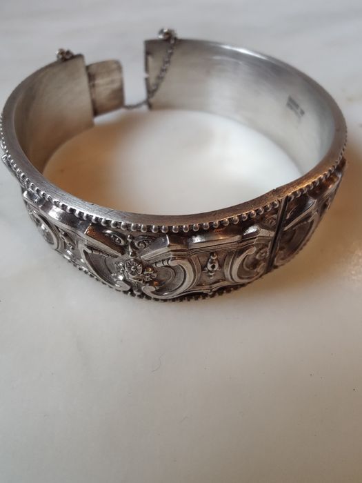 Pulseira de prata de lei " Rosas de Portugal"