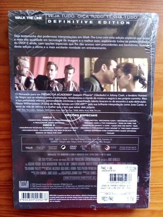 Walk The Line, Joaquin Phoenix, Reese Witherspoon (Johnny Cash) 2 DVD