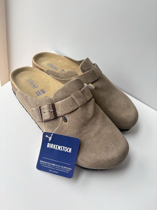 Klapki birkenstock boston 39 bezowe