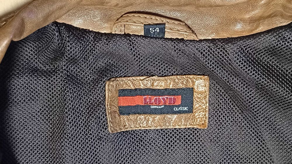 Męska kurtka skórzana LLOYD r.XL stan bardzo dobry