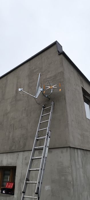 Montaż i ustawianie anten satelitarnych i dvbt/t2 serwis, tanio.