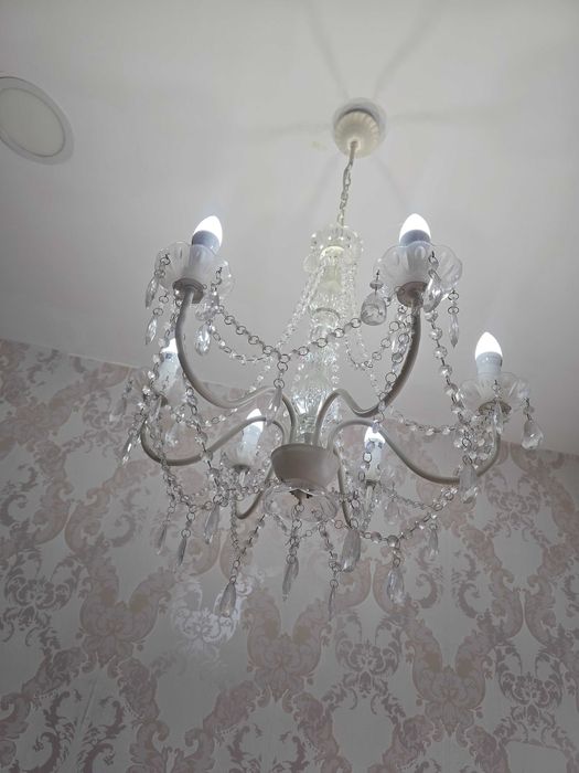 Candeeiro vidro branco