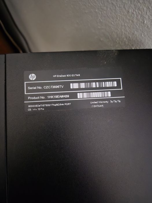 Hp Elitedesk g3 800