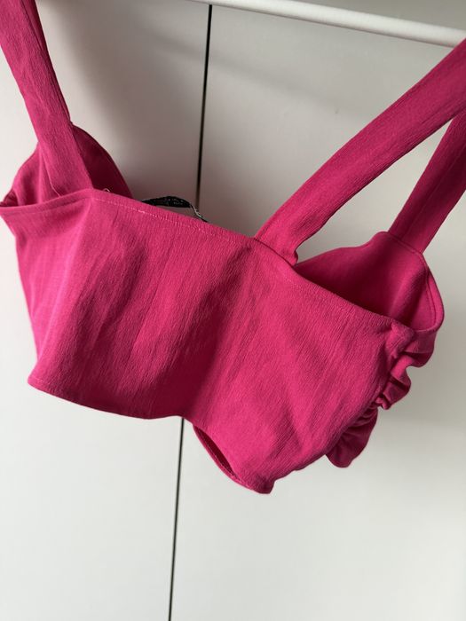 Różowy top Zara r.S