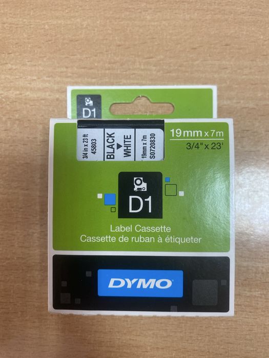 Taśma do drukarki DYMO D1 19mm x 7m black-white