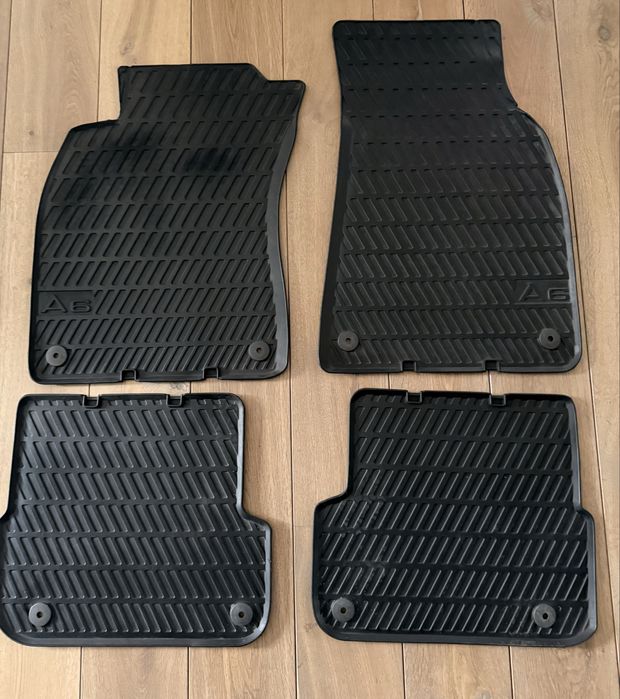 Dywaniki oryginalne OEM gumowe audi A6_C6