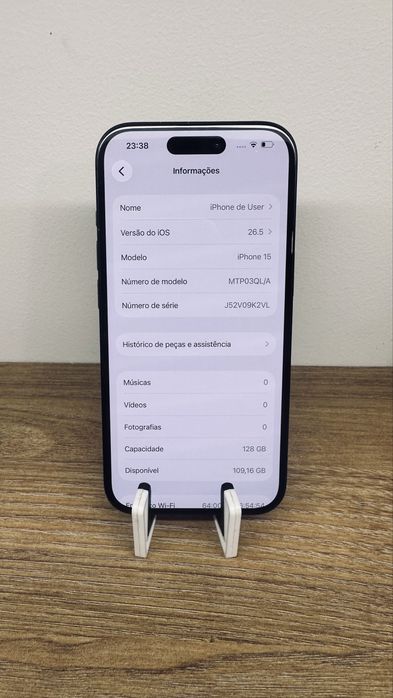 Iphone 15 Preto 128GB (Garantia)