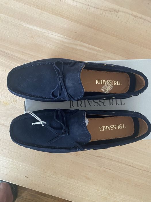 Trussardi мокасини,лофери чоловічі замш нові, 43