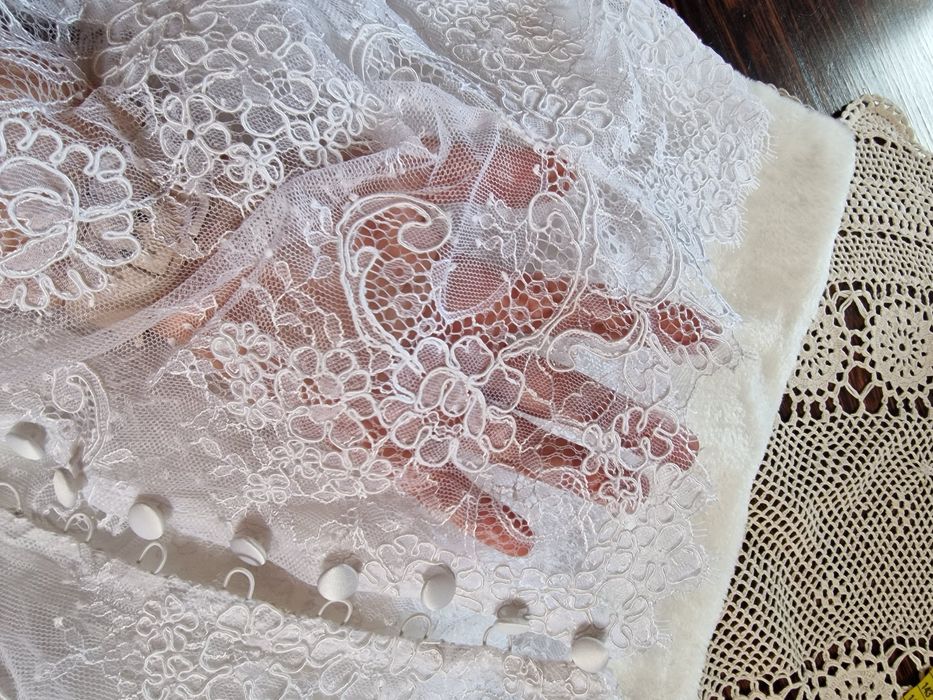 Bolerko ślubne 38 koronkowe