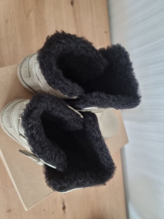 Nowe Shabbies Amsterdam jak UGG  r.38 skórzane, ocieplone śniegowce