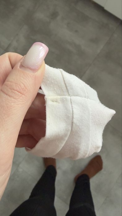 Biała koszulka z cekinami S elegancka modna na wyjście HIT!!