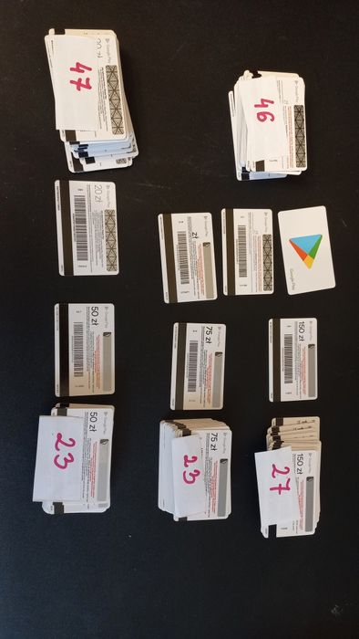 Garty google kolekcjonerskie różne wartosci  całość