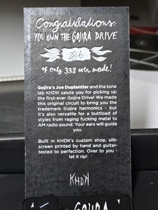 GOJIRA drive 286/333