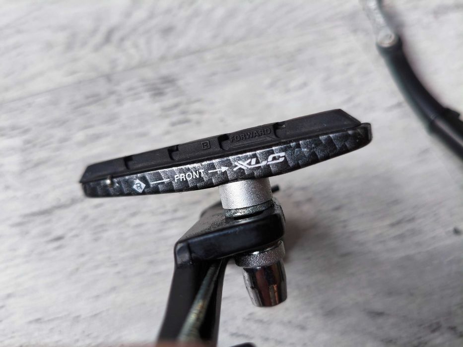 Hamulec V-Brake Saccon Aluminiowy | Klocki XLC Carbon | Lekkie 159g