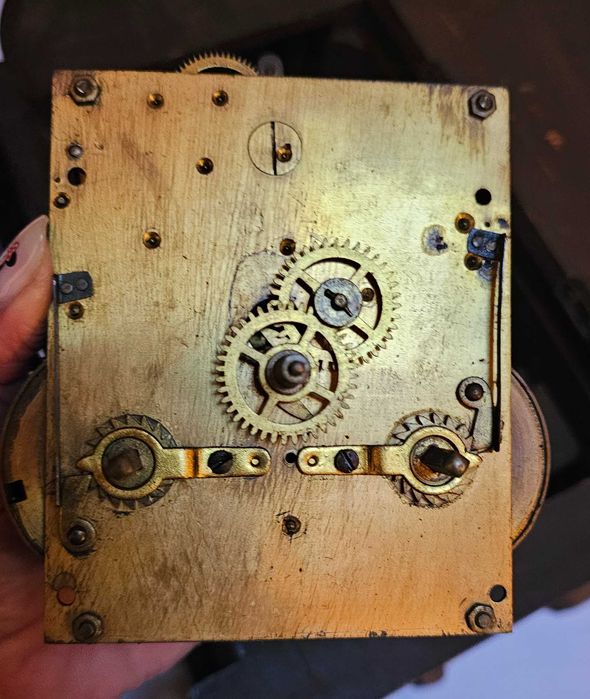 Relógio de lareira antigo JUNGHANS – peça para restauro