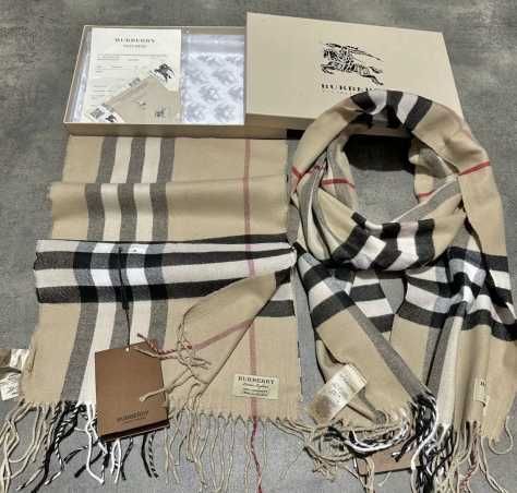 Палантин Burberry в подарочной упаковке Шарф Барберри БЕЖЕВЫЙ