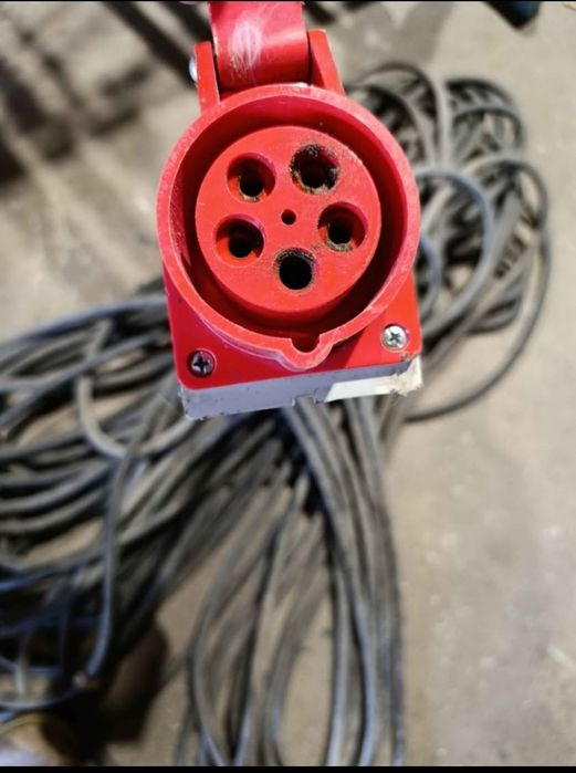 Przedłużacz warsztatowy 50 m. przewód 5X2.5 mm2