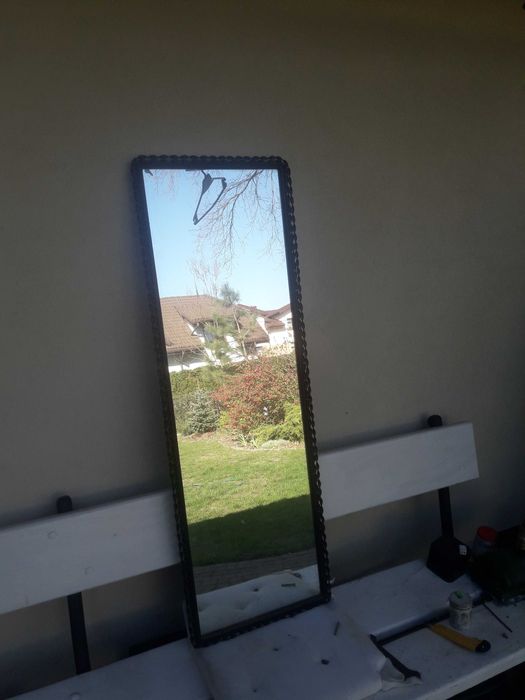 Lustro z czasu PRL  35x110 i wieszak